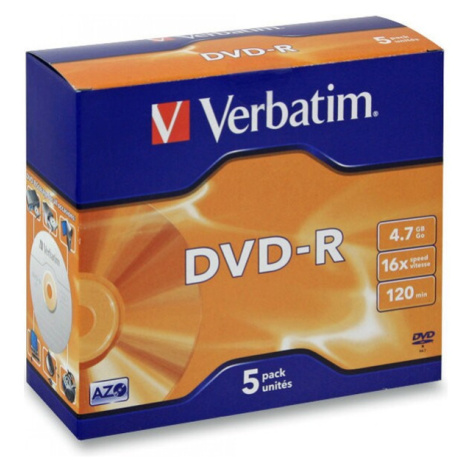 VERBATIM DVD-R (5 ks)Jewel/16x/4.7GB