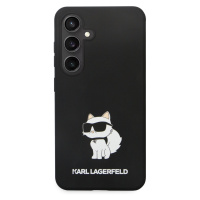 Zadní kryt Karl Lagerfeld Liquid Silicone Choupette NFT pro Samsung Galaxy S24, black