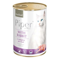 PIPER CAT STERILISED 400g králík konzerva pro sterilizované kočky