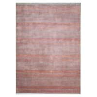 Diamond Carpets koberce Ručně vázaný kusový koberec Diamond DC-MCN Silver/m.red - 160x230 cm