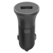 Nabíječka do auta XQISIT Car Charger 2.4A Single USB- Lightning black (35476)