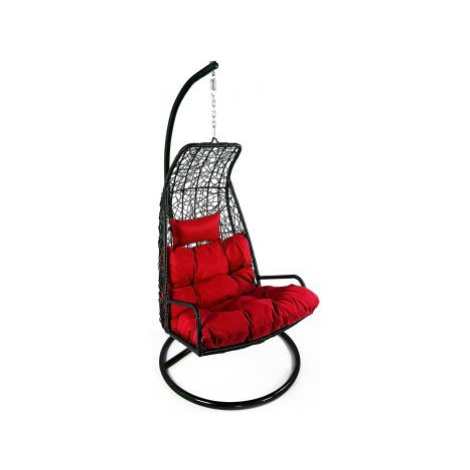 Závěsné relaxační křeslo LAZY - červený sedák FOR LIVING