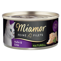 Miamor Feine Filets Naturelle konzerva 24 x 80 g - kuřecí a kachní