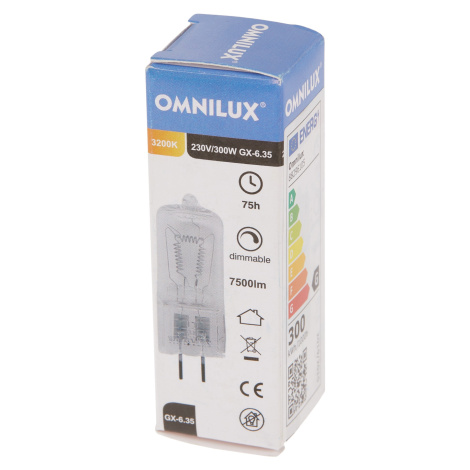 Omnilux 230V/300W GX-6,35 75h 3200K