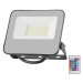 LED RGBW Stmívatelný reflektor LED/30W/230V IP65 šedá + DO