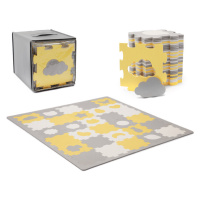 KINDERKRAFT Podložka pěnová puzzle Luno Shapes 185 x 165 cm Yellow, 30ks, Premium
