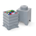 LEGO úložný box 1 - šedá