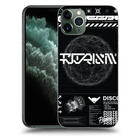 Silikonový černý obal pro Apple iPhone 11 Pro Max - BLACK DISCO