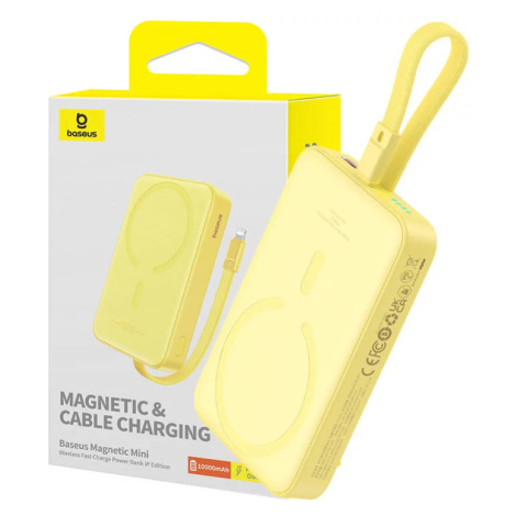 Nabíječka Baseus Powerbank Magnetic Mini 10000mAh 20W MagSafe (yellow)