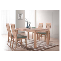 Kasvo MORIS stůl+LAURA židle 1+4 Ořech / látka SP3