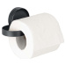 Černý držák na toaletní papír Wenko Static-Loc® Pavia