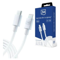 Kabel 3MK Hyper Cable USB-C - Lightning 20W 1.2m White Cable