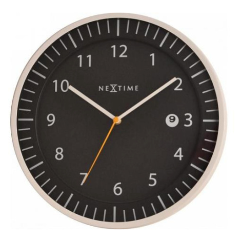 Designové nástěnné hodiny 3058zw Nextime Quick 35cm FOR LIVING