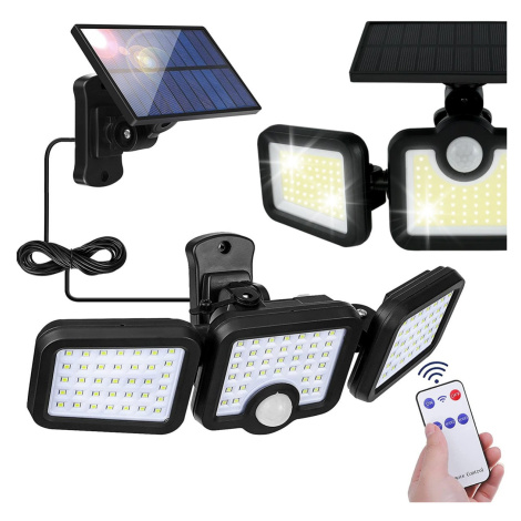 Bluegarden Nástěnná solární LED lampa Faros černá