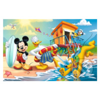 Mickey Mouse na pláži - puzzle z kategorie 15 - 60 dílků