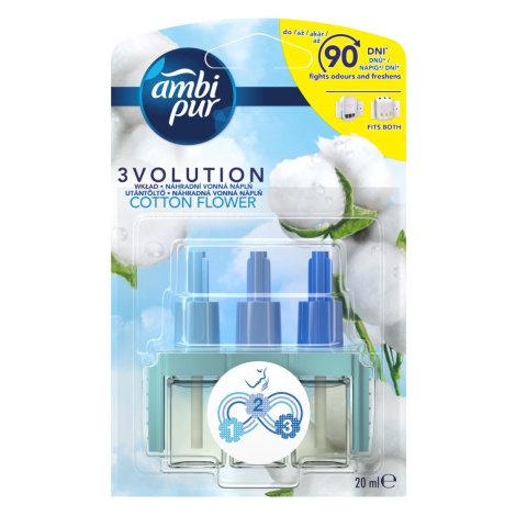 Ambi Pur 3volution Cotton Flower náhradní náplň 20 ml AmbiPur
