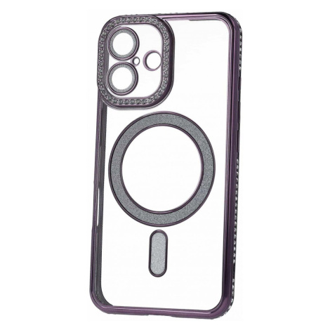 TopQ Bling Magsafe pro iPhone 16 fialový