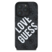 Zadní kryt Guess PU Leather 4G Big Love Logo MagSafe pro Apple iPhone 16 Pro Max, černá