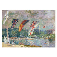 Obrazová reprodukce Regatta at Molesey, 1874 (oil on canvas), Alfred Sisley, 40 × 30 cm