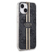 Zadní kryt Guess IML 4G Gold Stripe pro Apple iPhone 15, černá