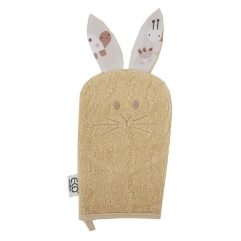 EKO Žínka bavlněná s oušky Bunny Beige 20x15 cm