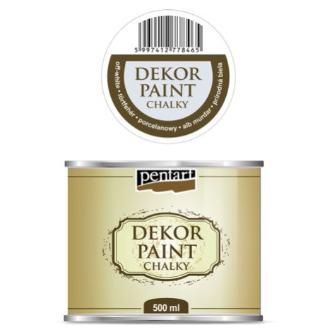 Pentart Křídová a dekorační barva PENTART 500 ml PŘÍRODNÍ BÍLÁ