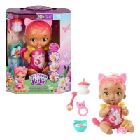 Mattel my garden baby™ kočičí miminko se svačinkou růžové, hhp29