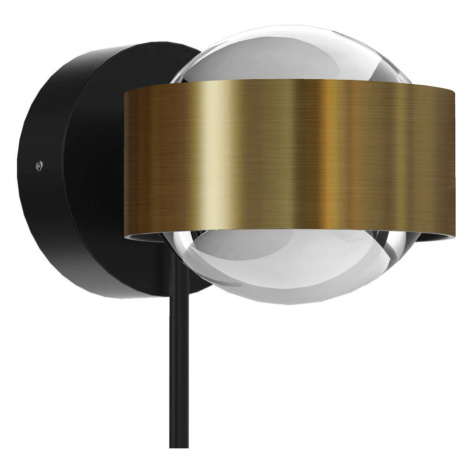 Top Light Puk! 80 Wall LED bodovka čočky čirá mosaz/černá TOP-LIGHT