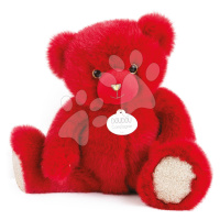 Plyšový medvídek Red Kiss Ours Collection Doudou et Compagnie červený 30 cm od 0 měsíců