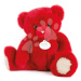 Plyšový medvídek Red Kiss Ours Collection Doudou et Compagnie červený 30 cm od 0 měsíců