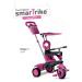 smarTrike tříkolka Vanilla 4v1 Pink Touch Steering růžová se slunečníkem 6702200