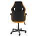 Ak furniture Otočná herní židle FERO II černo-oranžová