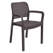 Zahradní židle Samanna - 53 x 58 x 83 cm - Brown