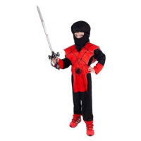 RAPPA Kostým ninja červeno-černý 4 - 6 let