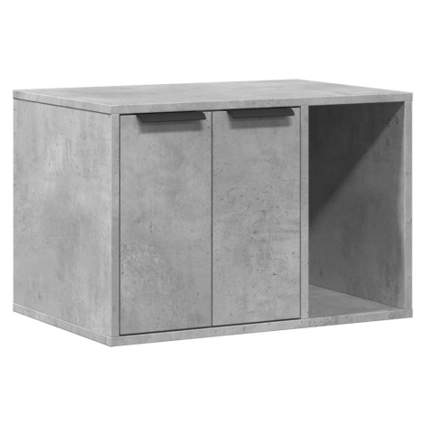 vidaXL Skříňka na kočičí záchod betonově šedá 60 x 40 x 40 cm kompozit