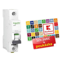 Jistič Schneider Electric Acti9 iC60N 1P 10A B balení 12ks + poukázka A9F03110P