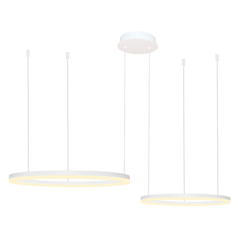 Azzardo  - LED Stmívatelný lustr na lanku HALO LED/90W/230V bílá + DO