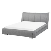 BELIANI postel NANTES 140 × 200 cm, šedá