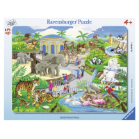 Ravensburger rámové Návštěva v ZOO 45 dílků