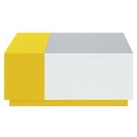 Konferenční stolek Mobi MO-16 bílá / žlutá