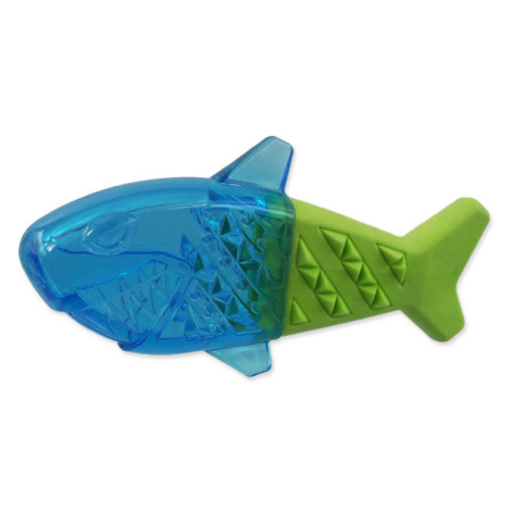 Chladící žralok Dog Fantasy zeleno-modrá 18cm