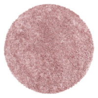 Ayyildiz koberce Kusový koberec Sydney Shaggy 3000 rose kruh - 200x200 (průměr) kruh cm
