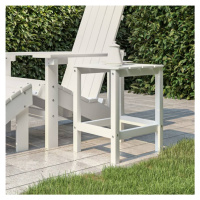 Zahradní stolek Adirondack bílý 38 x 38 x 46 cm HDPE