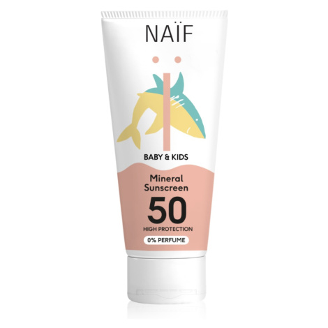 NAIF Ochranný krém na opalování SPF 50 pro děti a miminka 100 ml