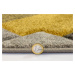 Flair Rugs koberce Běhoun Hand Carved Nimbus Grey/Ochre - 80x230 cm