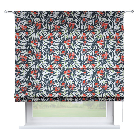 Dekoria Římská roleta Torino, tmavě modrá a červená, Gardenia, 144-20