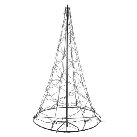EMOS Vánoční světelný LED strom Imani 180 cm černý/teplý bílý