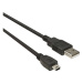 PremiumCord USB 2.0 propojovací A-B mini 0.5m černý