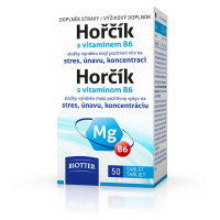 Biotter Hořčík 125mg s vitamínem B6 Tbl.50