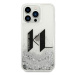 Karl Lagerfeld KLHCP14LLBKLCS hard silikonové pouzdro iPhone 14 PRO 6.1" silver Liquid Glitter B